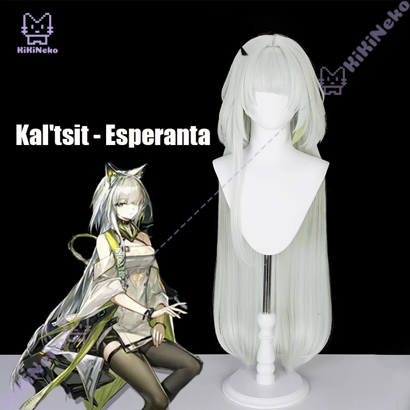 Game Arknights Kal'tsit Esperanta Cosplay Wig Kal'tsit Cosplay Hair For Comicon Party Adult Women Men