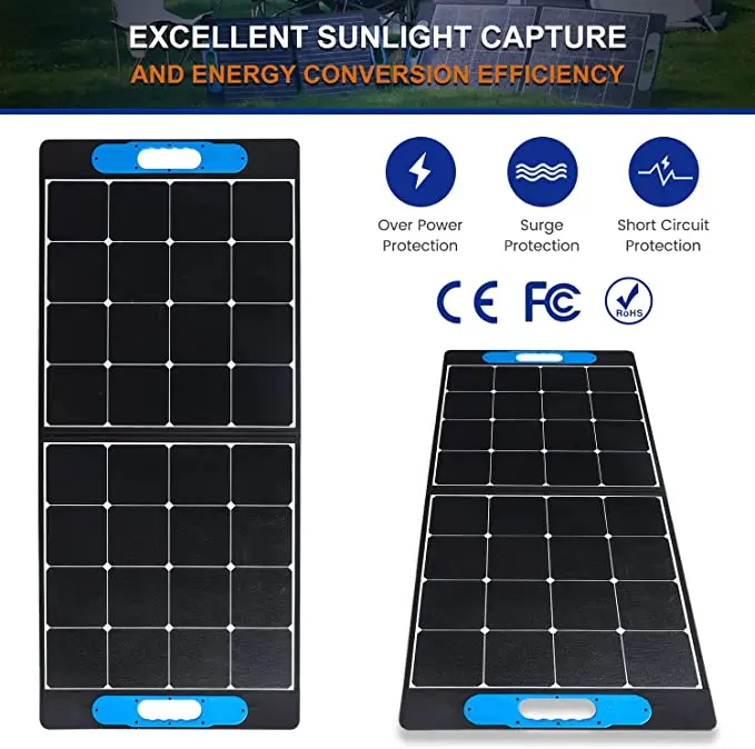 Outdoor camping portable solar panel can customize Off-Grid Solar Energy System 100 Wattsolar Panels Perovskite Solar Panel