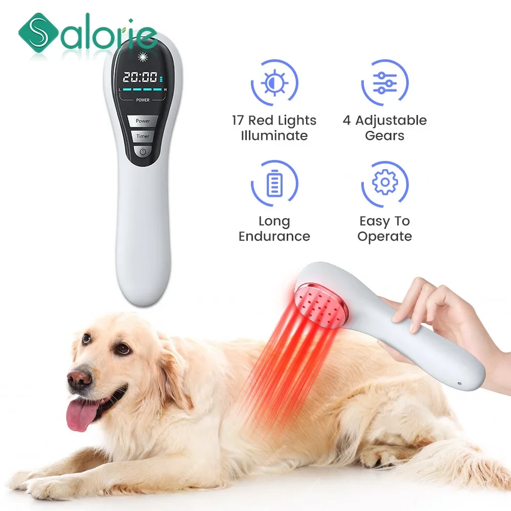 

Handheld 808nm 650nm Red Light Therapy Device Near Infrared Therapy for Joint Muscle for Body, Knee, Shoulder, Back, Dog, Cat