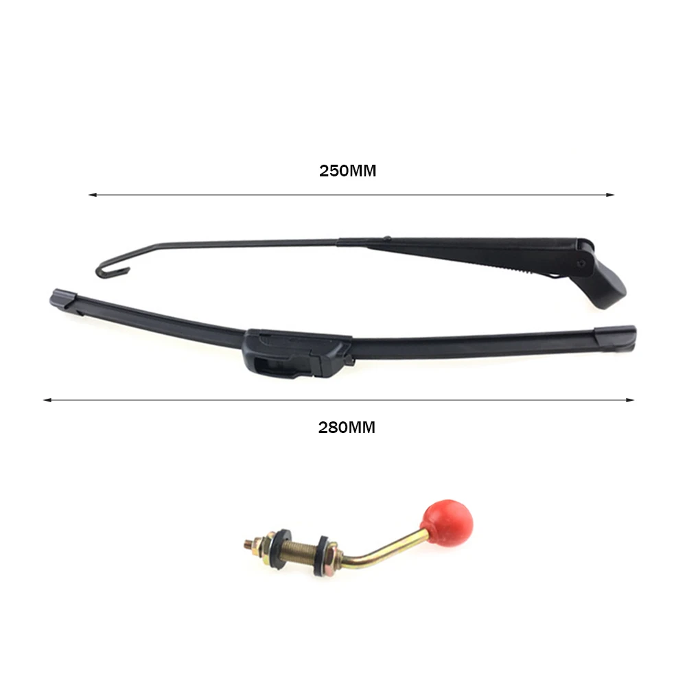 

Practical Hand Wiper UTV Windshield Windscreen Wiper Windscreen Wiper Parts Car Accessories Windscreen Wiper 300mm 400mm