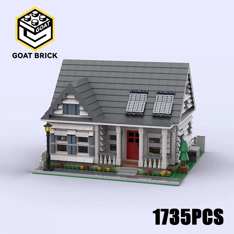 Moc blocos de construção casa modular tecnologia tijolos modulares modelo presentes brinquedos natal diy conjuntos montagem