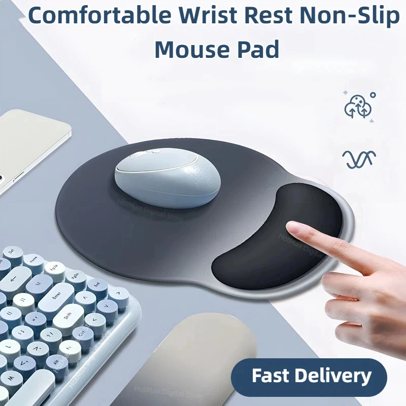 

Gradient Color Mouse Pad Comfortable Wrist Rest Non-Slip Mouse Pad Soft Mouse Pad Wrist Rest Computer Desktop Silicone Mouse Pad
