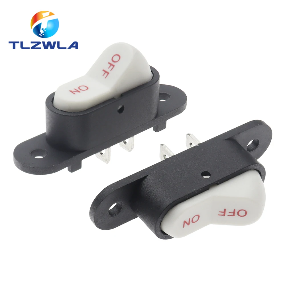 5PCS KCD1 Rocker Switch 6A 250V AC 2Pin OFF/ON Electric Rice Cooker Switch 10A 125V Used For Electric Frying Pans