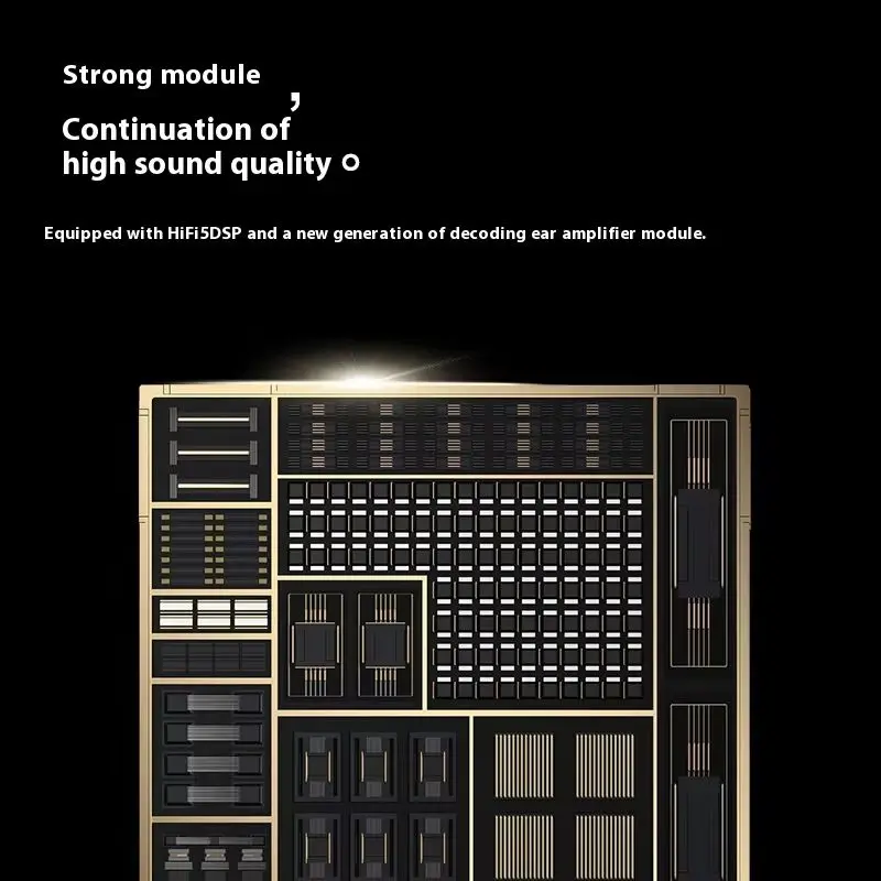 ROSESELSA Earfreei5 HiFi Sound Wireless Earphones TWS Earbuds Hybrid Active Noise Cancellation IPX5 Gaming Earbuds Customized