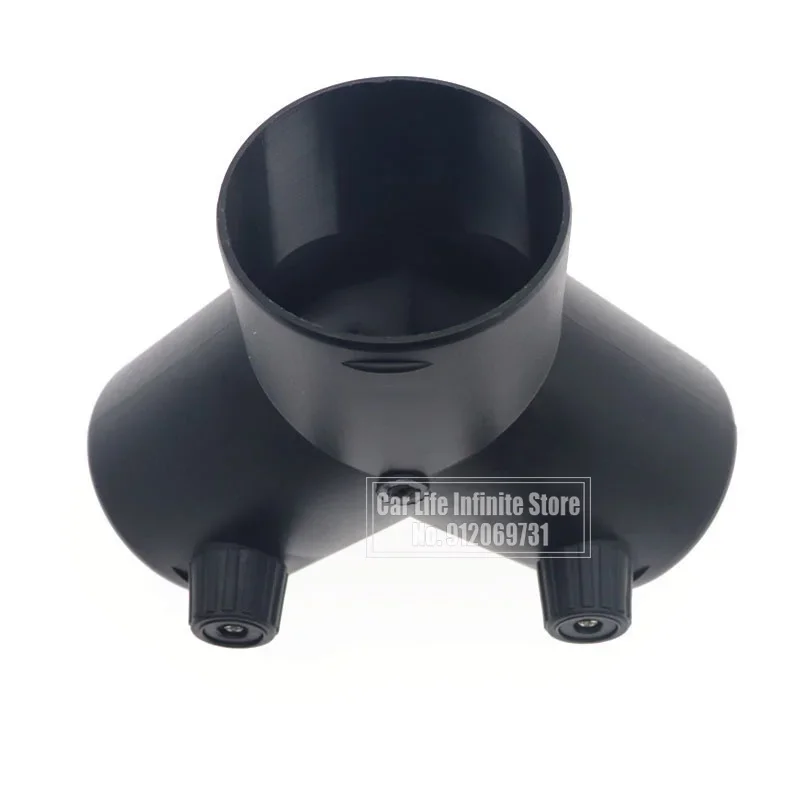 60/75mm Y Branch Car Heater Adjustable Air Vent Ducting Heater Exhaust Connector w/Regulating Valve Flap For Webasto Diesel