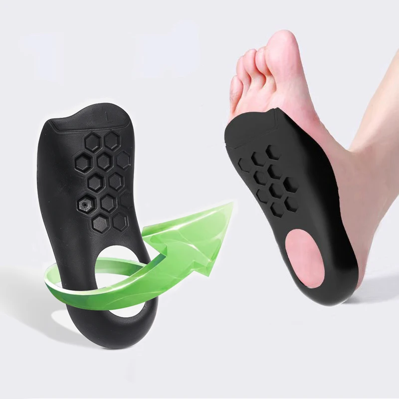 Foot arch support insoles - leg shape correctors, flat feet half arch support half insoles