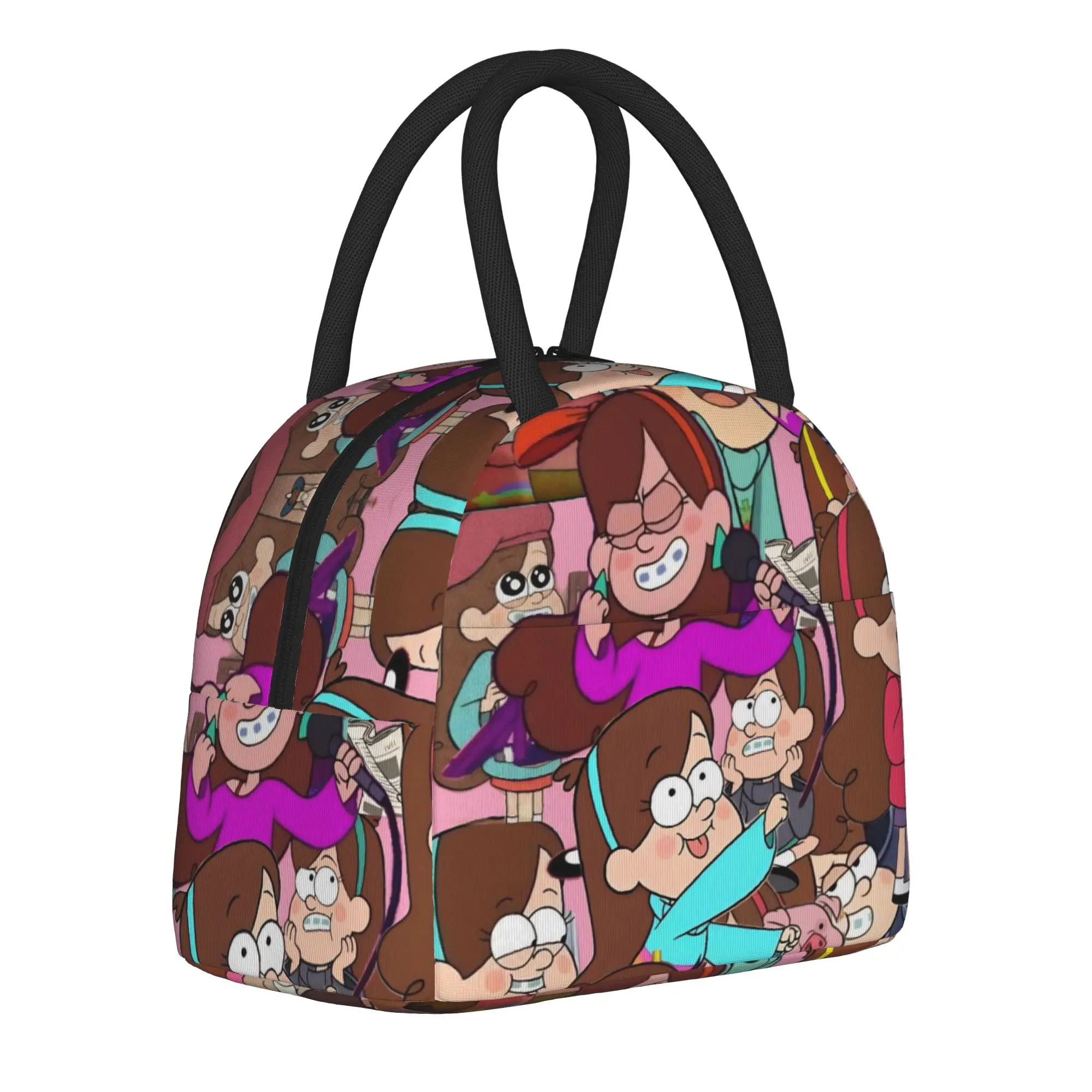 G-Gravity Falls Insulated Lunch Bag for Men Women  Storage Food Box Reusable Thermal Cooler Lunch Boxes For Picnic