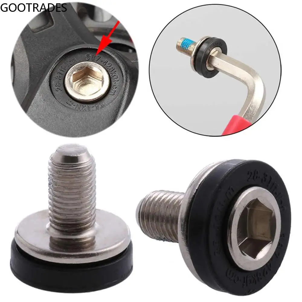 

MTB Steel Fixing Bolt Nuts M8 Bottom Bracket Screw Bicycle Axle Bolts Axle Allen Key Crank Bolts