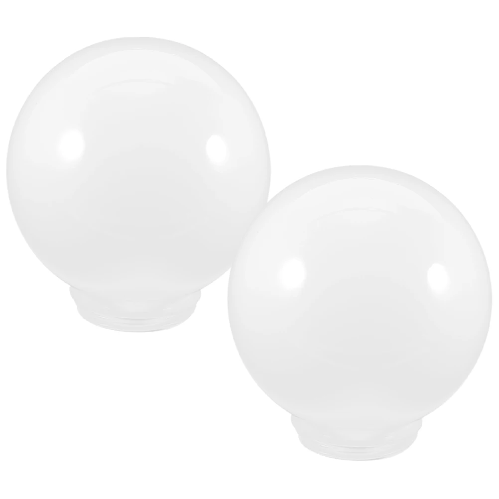

2Pcs Ball Shaped Lamp Shade Modern Simple Acrylic Cover for Fixture Protection Warm Decor Light Pendant Outdoor