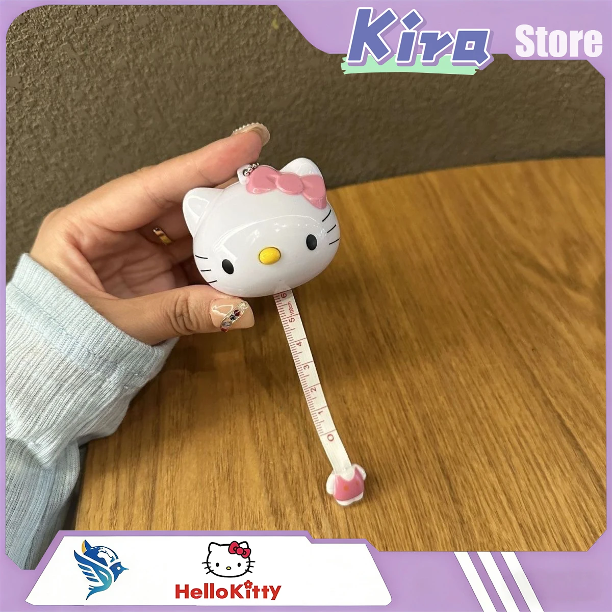 

HELLO KITTY Cute Cartoon Tape Measure Student Tape Measure Miniature Body Measurement Tape Chest Circumference Stretchable Tape