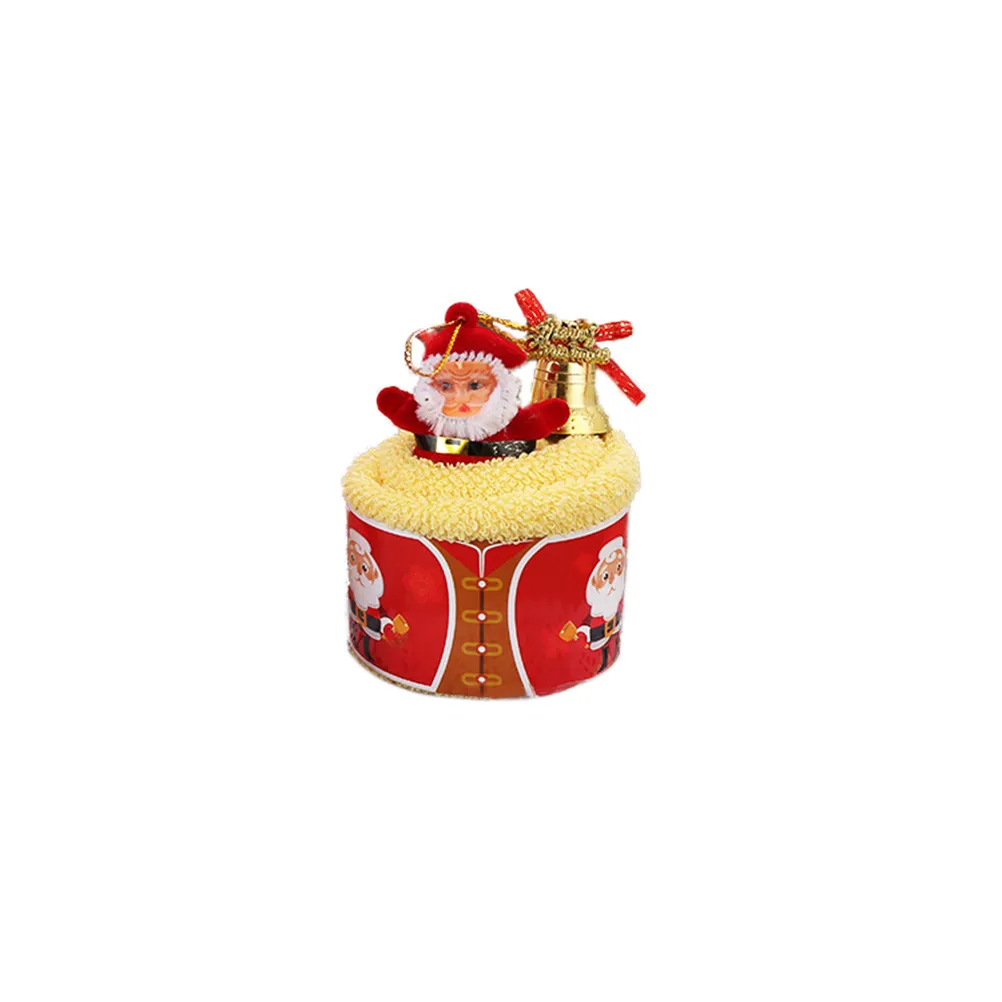 Christmas Cake Towel High Simulation Delicate Workmanship Soft Cotton Washcloth Toilet Training Hand Drying Gift Holiday