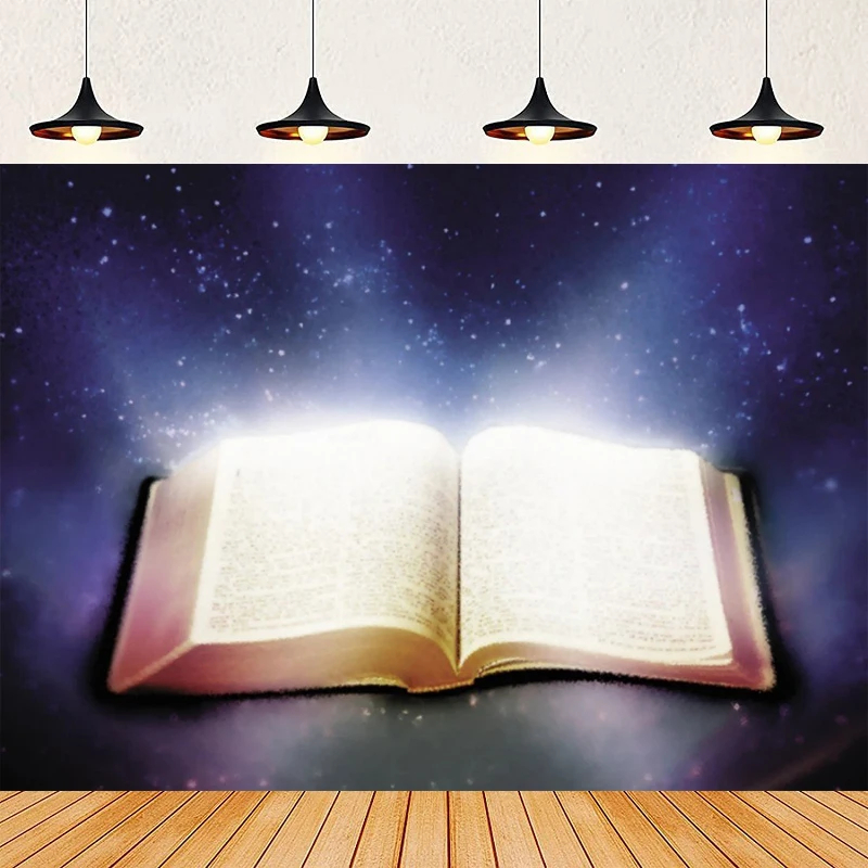 Фоны для фотосъемки закат облака боке Святая Библия крест христианские фоны детский душ баннер фотофон для фотостудии