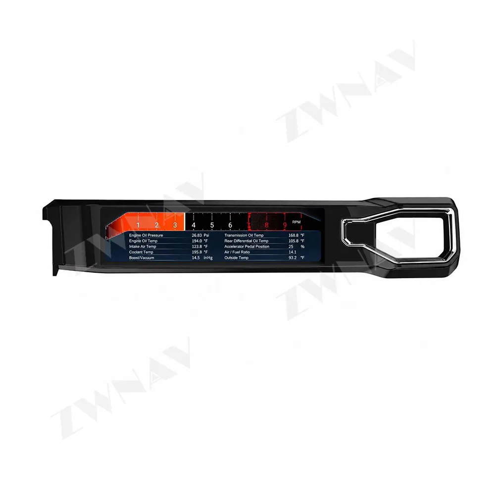 Passenger Side Gauge Cluster Co-Pilot Display For Ford Mustang 2024-2027 Performance Racing Instrument Cockpit Screen Carplay