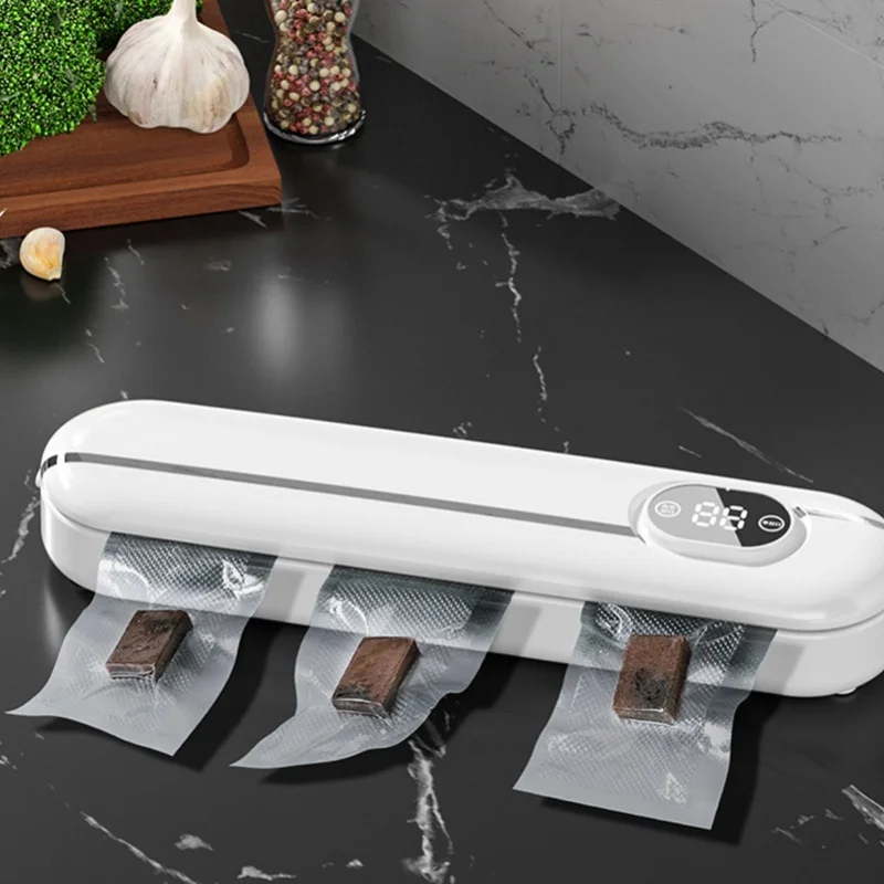 Compact Vacuum Sealer Machine 62Кра for Home Use - High Efficiency Food Preservation System to Keep Food Fresh