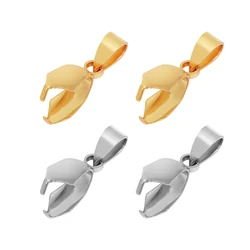 20pcs Stainless Steel Pinch Clip Bail Hooks Connectors Pendant Necklace Charm Beads Jewelry Findings DIY Making Supplies