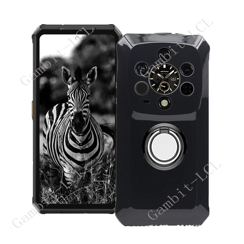 For Ulefone Armor 28 Ultra 2025 28Ultra 6.67" Back Ring Holder Bracket Phone Cover TPU Soft Silicone Case On Armor28Ultra