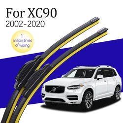 Wiper Blade J/U Hook Type New Natural Rubber Black HD Silent Car Front Windshield Wiper Blade for Volvo XC90 MK1 MK2 2002-2020