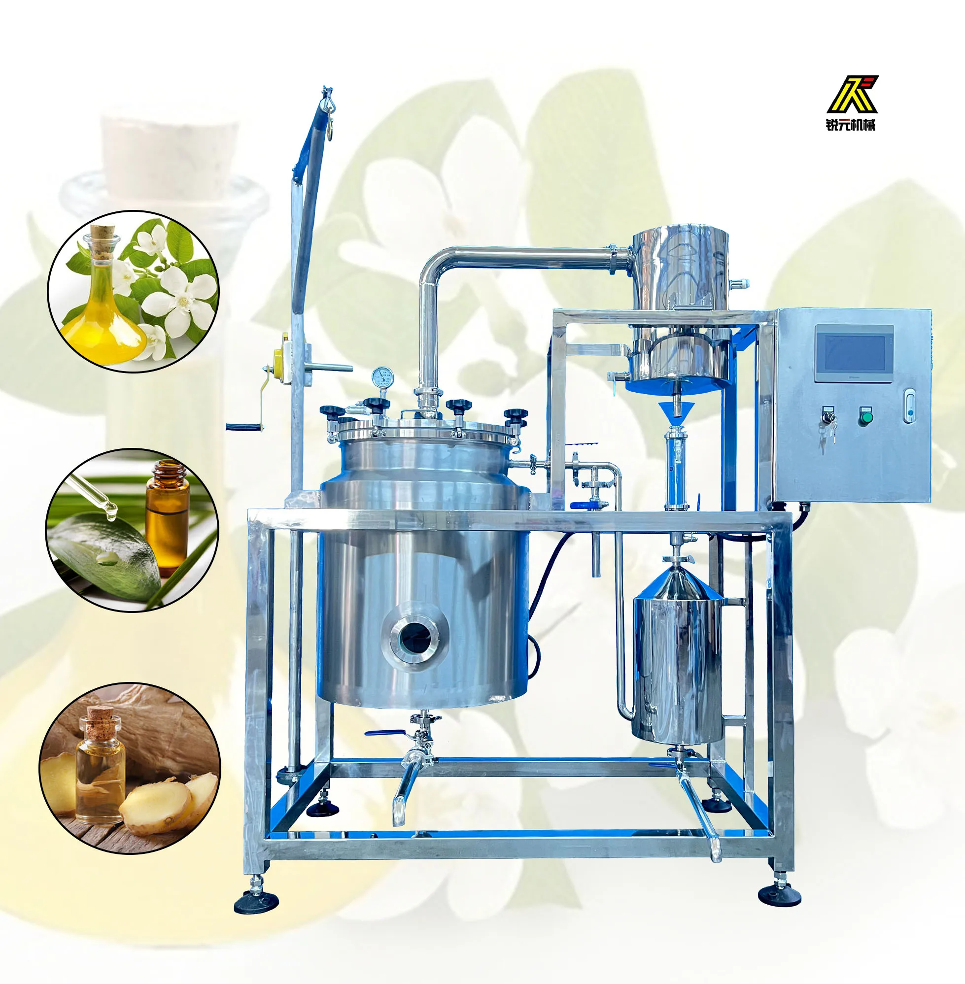 MAF 20L CE Certified Plant Essential Oil Extractor Rose Essential Oil Extractor