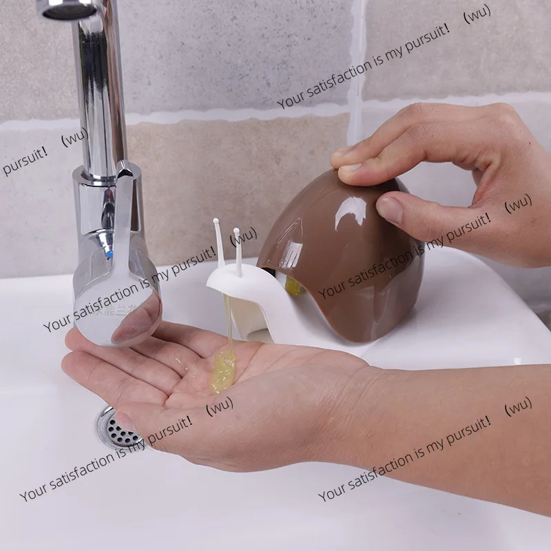 Refillable Snail Liquid Soap Dispenser Press Type Storage Facial Cleanser Bottle Shampoo Shower Gel Hand Wash Bottle for Kids