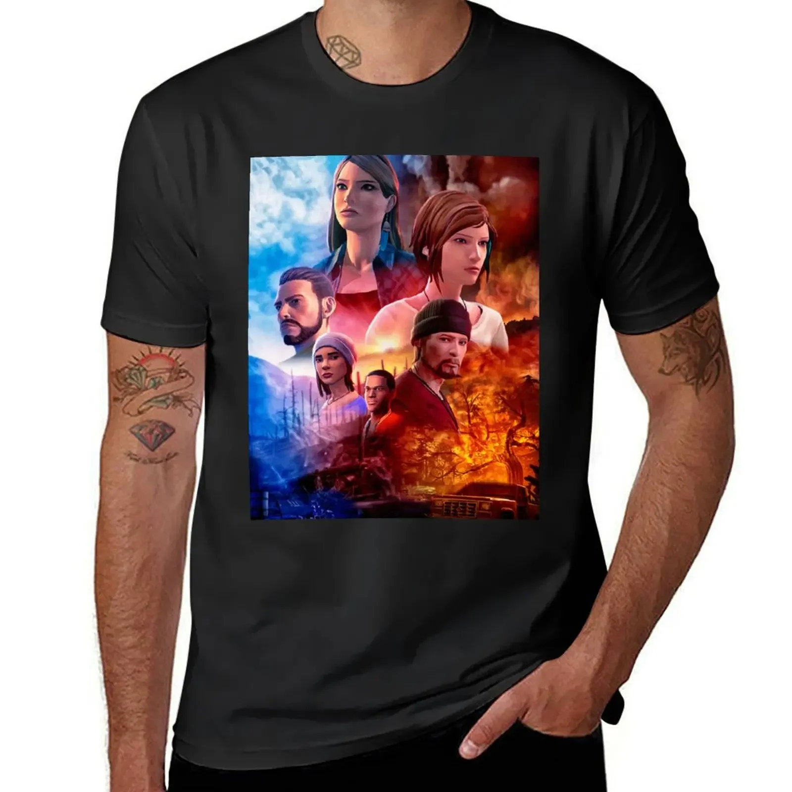 Life is Strange: Before the Storm - Cinematic Movie Poster (No Text) T-Shirt new edition for a boy slim fit t shirts for men