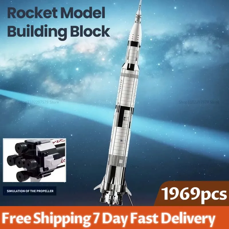 

1969PCS Space Shuttle 21309 Building Blocks Rocket Set Launch Vehicle Model Creative Educational Toy Gift for Kids 92176