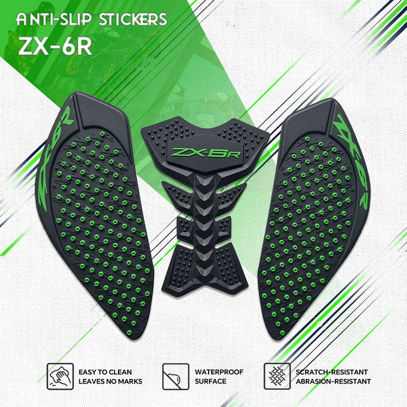 

Накладка на топливный бак для мотоциклов ZX6R 2009-2026, ZX10R 2011-2026, боковая накладка-протектор для коленей, наклейка-декаль ZX10R ZX6R