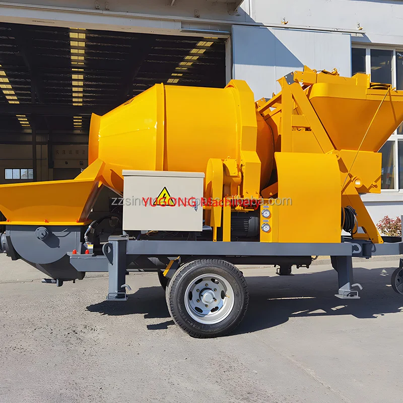 Best Price Diesel Engine Concrete Mixer Pump Self Loading Concrete Mixer With Pump For Sale