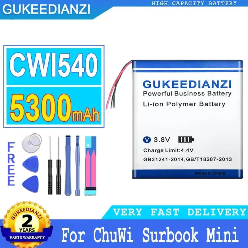 

Аккумулятор для планшетов Chuwi Surbook Mini и CWI540, модель NV30140146-2S NV301401462S, долговечный, 5300 мАч