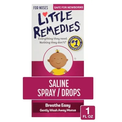 Allergy & Sinus Fsa & Hsa Products Saline Spray and Drops, Safe for Newborn Babies - 1 Fl oz