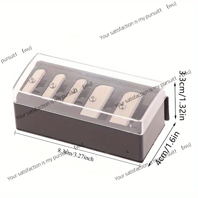 1Pcs 5 Holes Sharpener Multi-functional Pencil Sharpener with Lid for Eyeliner Lipliner Pencils