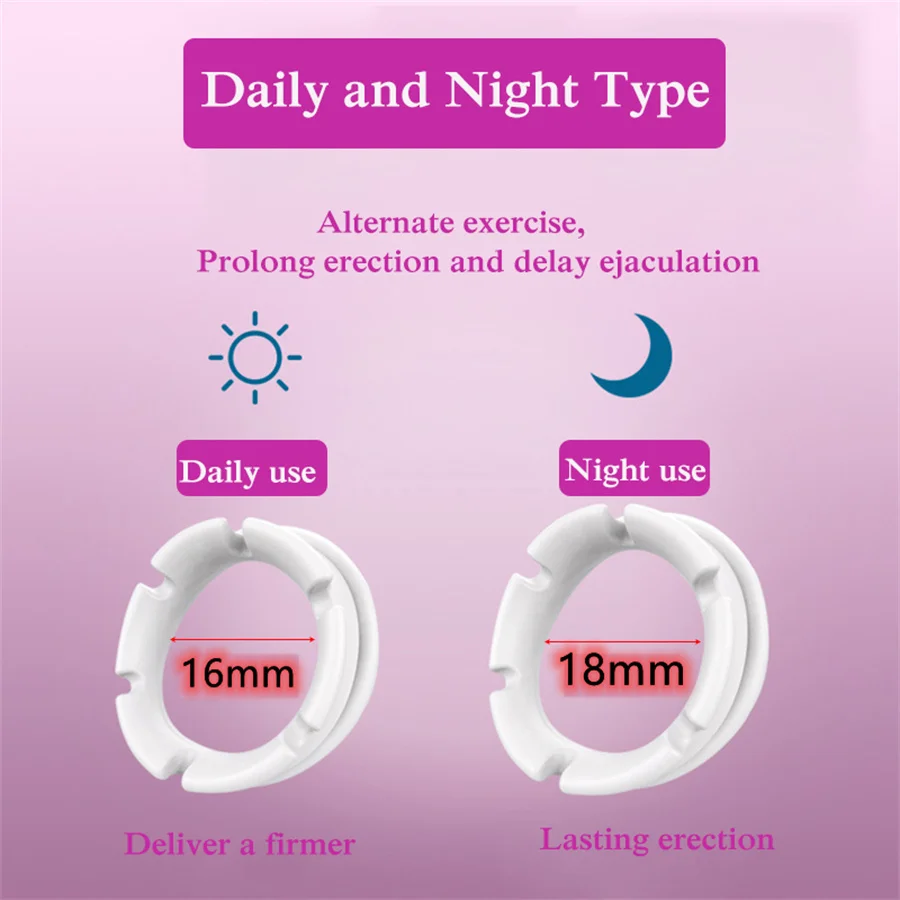 Reusable Phimosis Correction Ring Cock Ring Foreskin Resistance Ring Penis Delay Ejaculation Sex Toy For Men Glans Delay Trainer