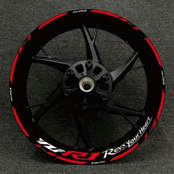 For Yamaha YZFR1 Motorcycle Decal Set Decorative Wheel Hub Yzf R1 Logo Wheel Rim High Quality Reflective Waterproof Sticker