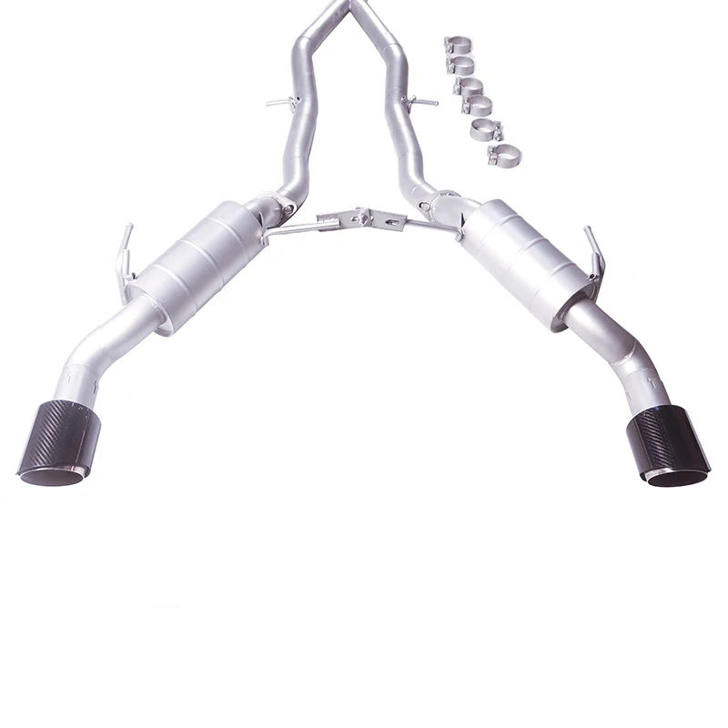 Wholesale Customized Infiniti Q50 3.0Tcatback 3inch SS304 Stainless Steel Pipe Loud Exhaust Sounds Exhaust System
