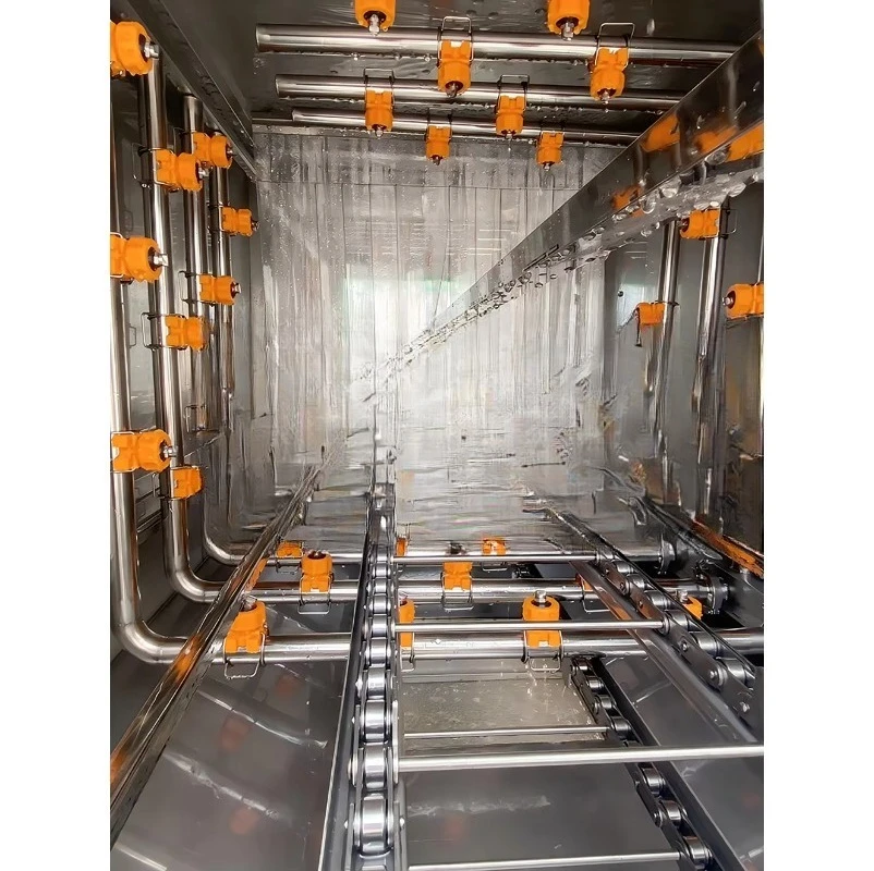 معدات غسيل الصندوق الصناعية متعددة المراحل لإزالة الشحوم وغسل الرفوف #4