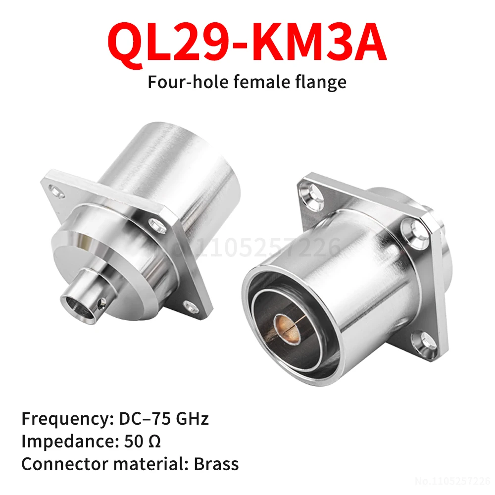 QL29-KM3A with 670-250 Communication Base Station RF Quick-Connect 4-Port Flange Straight Female Connector 7/16-KFB6 (1 pcs)
