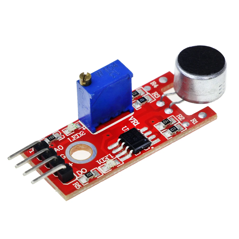 KY-038 KY-037 New 4Pin Voice Sound Detection Sensor Module Microphone Transmitter Smart Robot Car For Arduino DIY Kit KY038 view 3