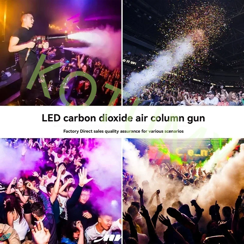 Neue 1500W Effekte Requisiten Atmosphäre Ausrüstung LED Handheld Rauch Pistole für Hochzeit Bühne Event Ehe