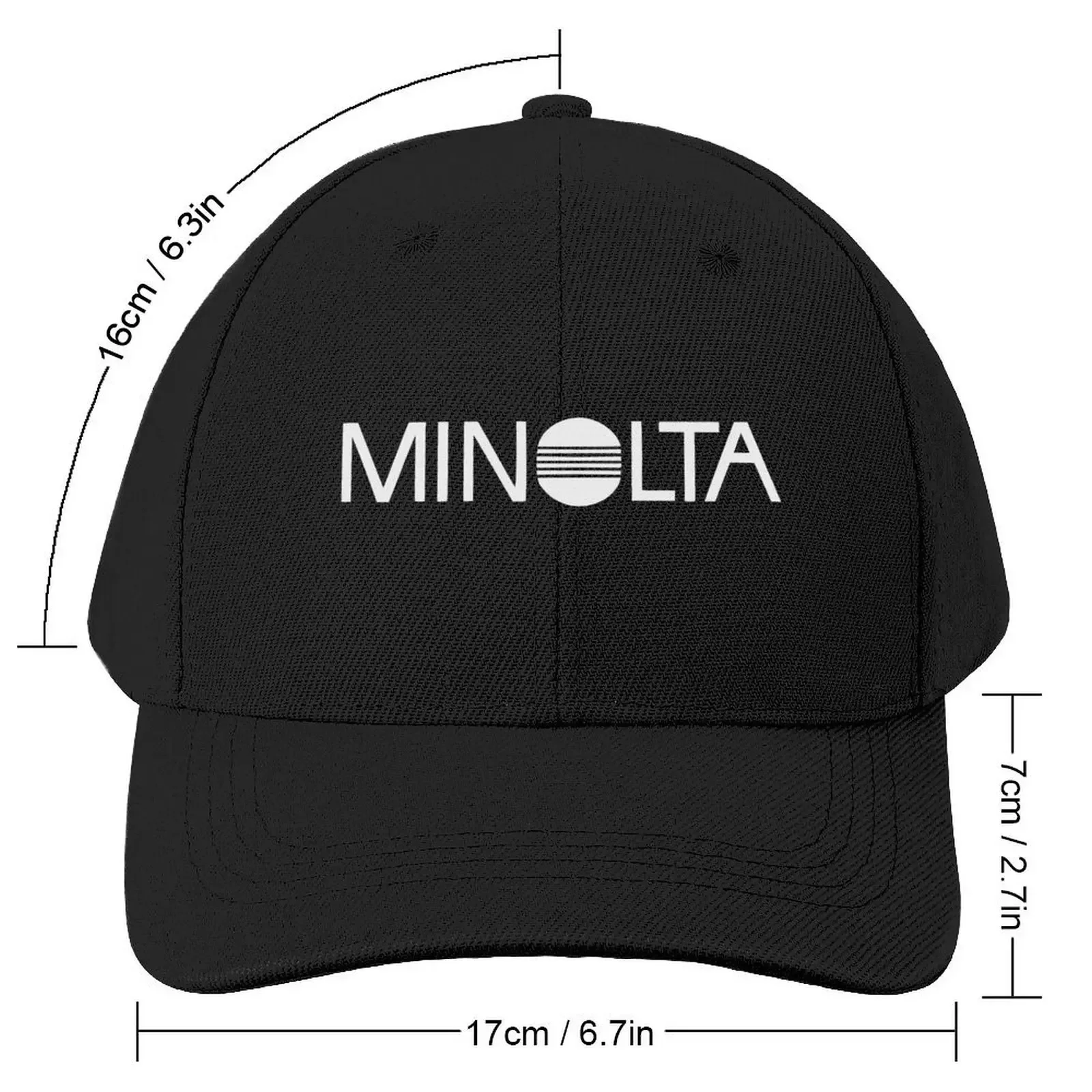 Minolta Retro Logo Film Camera 35mm Baseball Cap Beach Bag Hat Man Luxury Golf Hat Male Women's