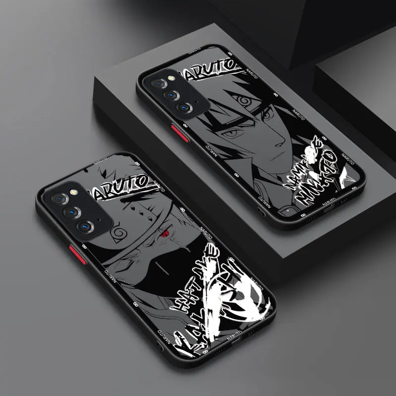 Black N-Narutos Art Phone Case For Samsung Note 10 Lite 20 M01 M02 M30 M40 M60 S M23 M33 M42 M52 M53 5G M11 M20 M22 M31 M32 M51