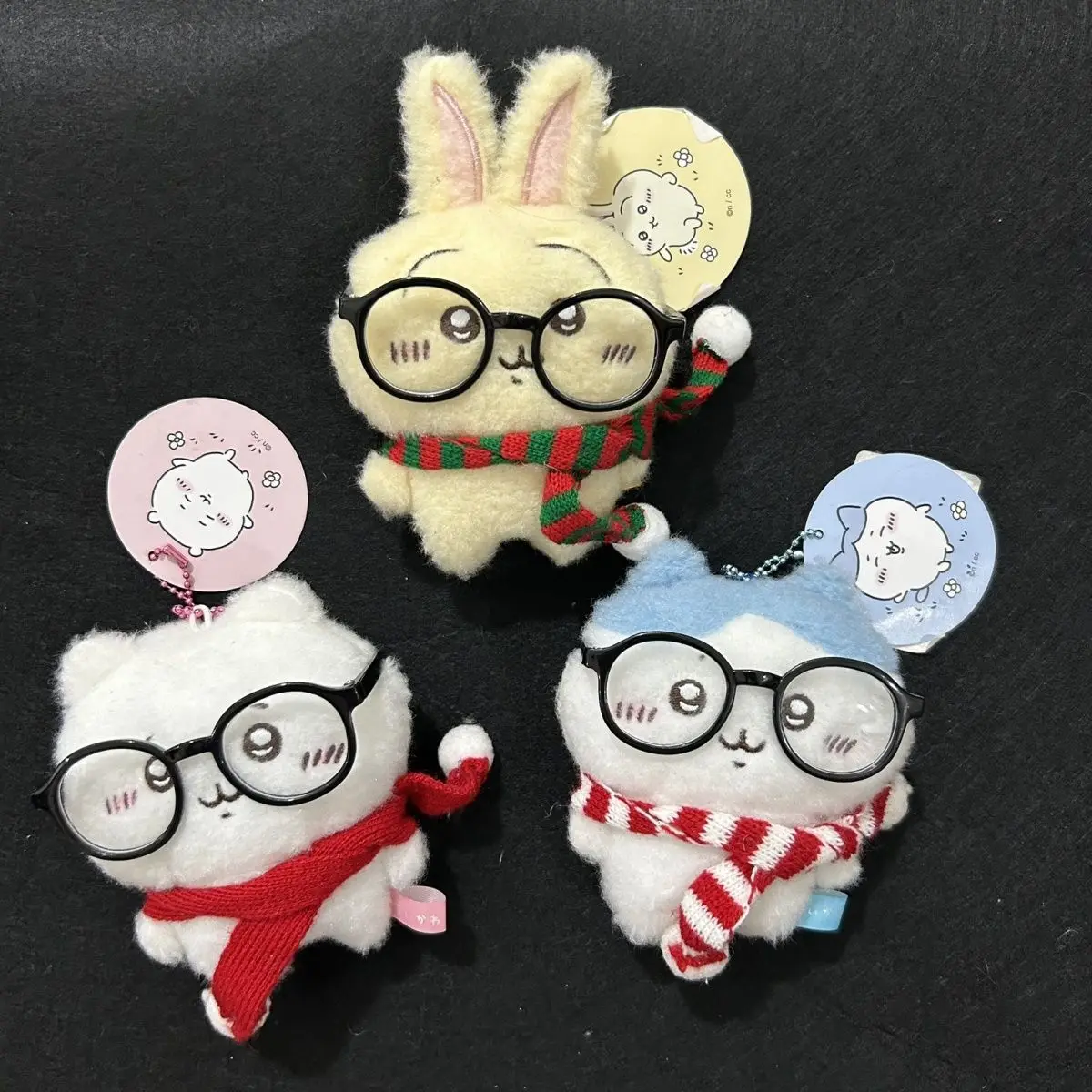 

Usaqi Doll Chiikawa Pendant Cute Cute Plush Toy Hachiware Gift Glasses Scarf Detachable Bag Pendant Decorative Girl Gift