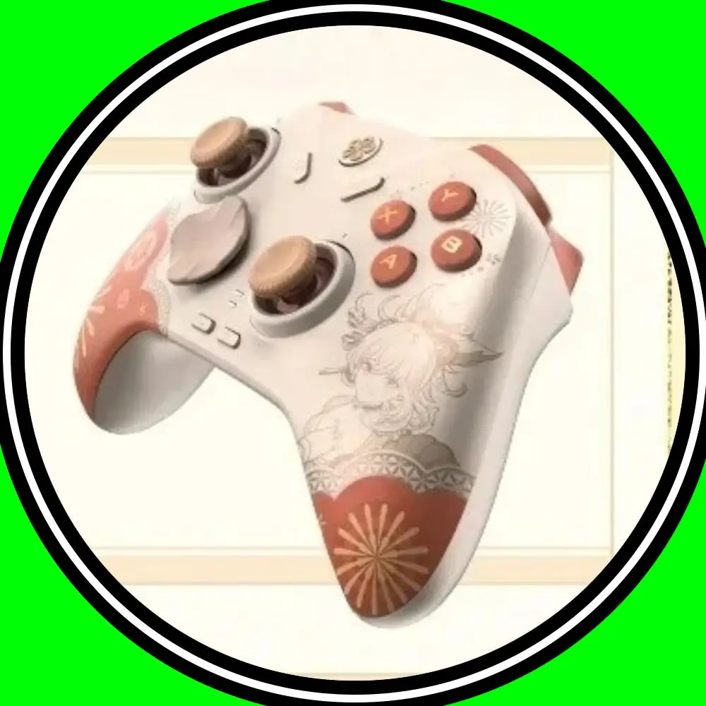 

New MiHoYo Genshin Yoimiya GamePad Impact Wireless Game Controller Gift Box Set Charging Applies Joystick PC Gift Cosplay Prop