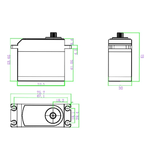 high performance 80kg 100kg HV Full Metal Coreless Big Model Servos Waterproof Large Torque 1/6 Scale RC Crawler Car