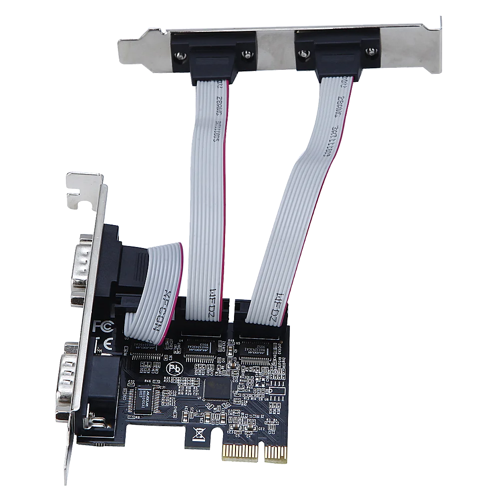Scheda Com per computer seriale PCIe 4 Scheda di espansione 4-RS232 Asix99100