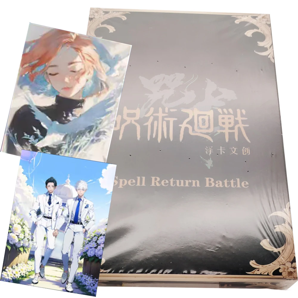 Jujutsu Kaisen Rare Character Color Paper Card Hot Blooded Battle Anime Protagonist Charm Character Peripheral Cards Kids Gifts