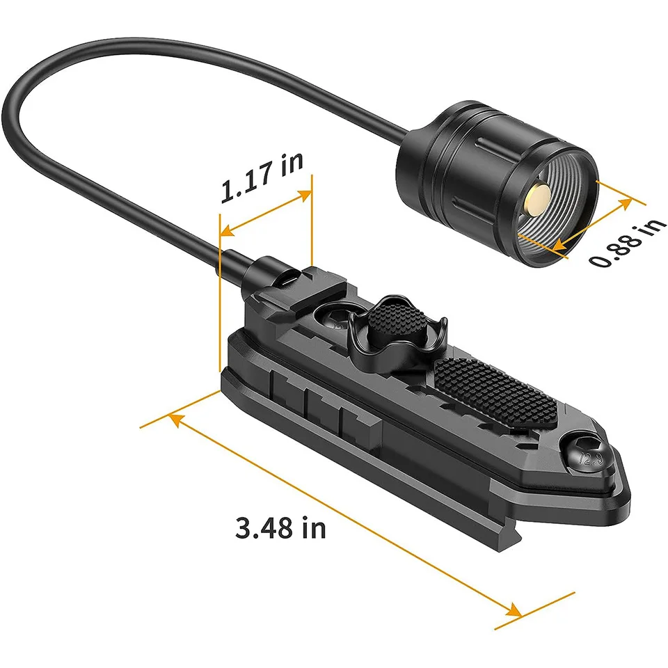 Tactical Dual Function Remote Pressure Switch for MDG-003 Compatible with Mlok and Picatinny Rail