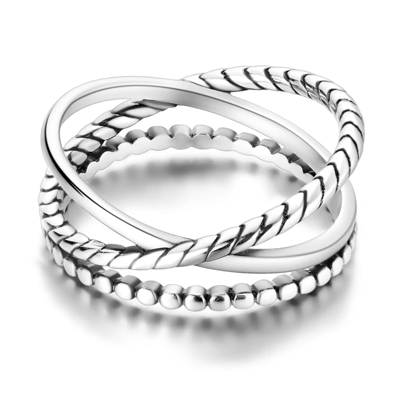Original 925 Sterling Silver Rings Sparking Golden Heart Ring For Women Girls Jewelry Birthday Anniversary Gifts view 5