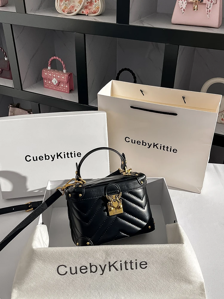 cueby-kittie-women's-fashion-shoulder-crossbody-box-bag-rhombus-pattern-large-size-leather-handbag-casual-style-2026-new