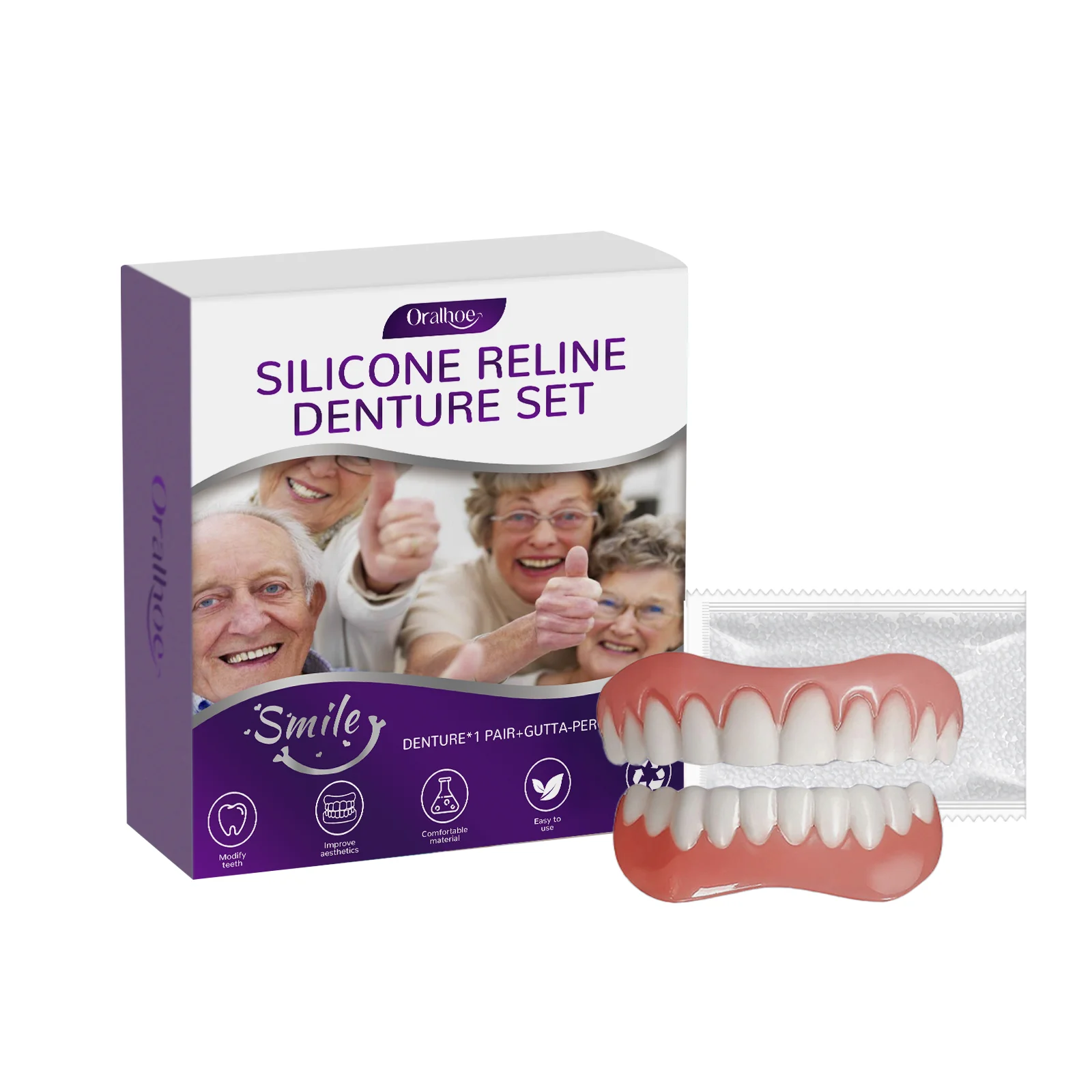 Oralhoe Denture Modification Set To Enhance The Confidence Beauty Of Smile Instantly Comfortable Material Tooth Beauty Care Set