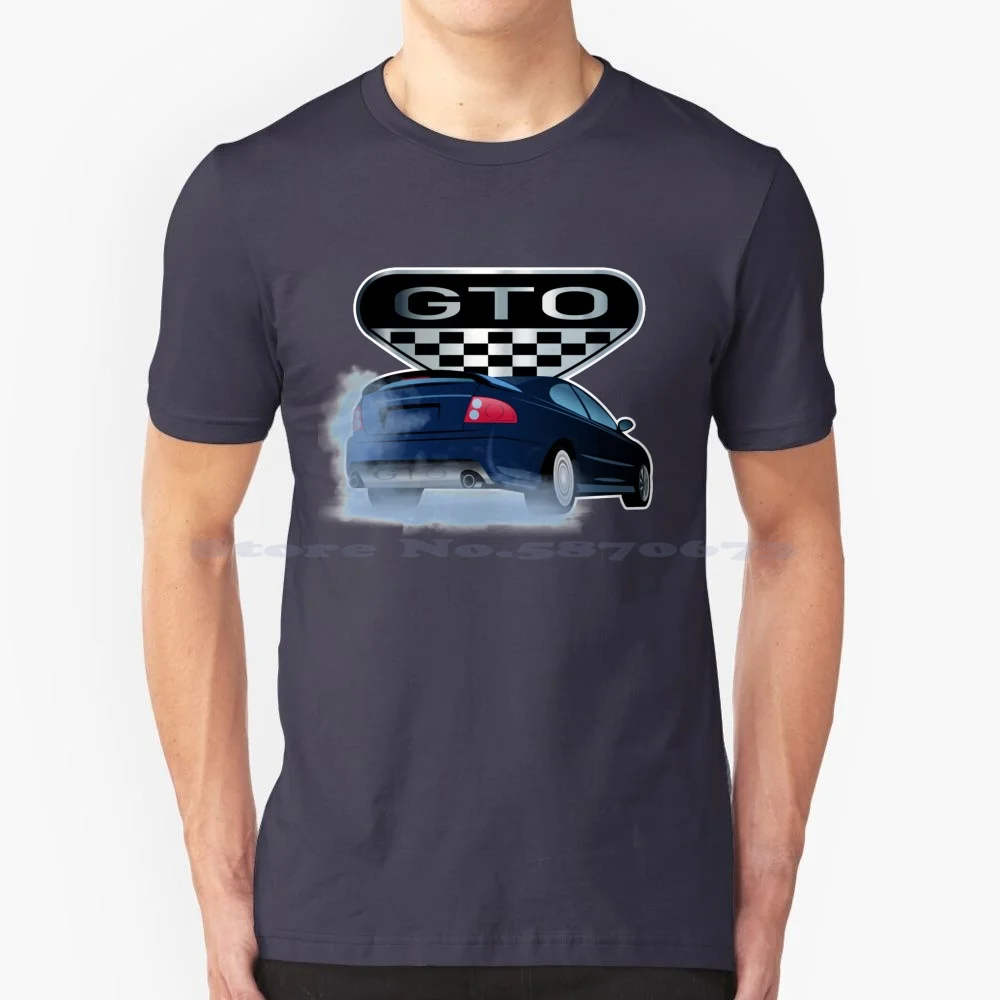 2006 Gto-Smoking The Tires T Shirt 100% Cotton Tee Mark Quitter Racing Gto 2004 Gto 2005 Gto 2006 Gto Musclecar 2004 Gto 2005