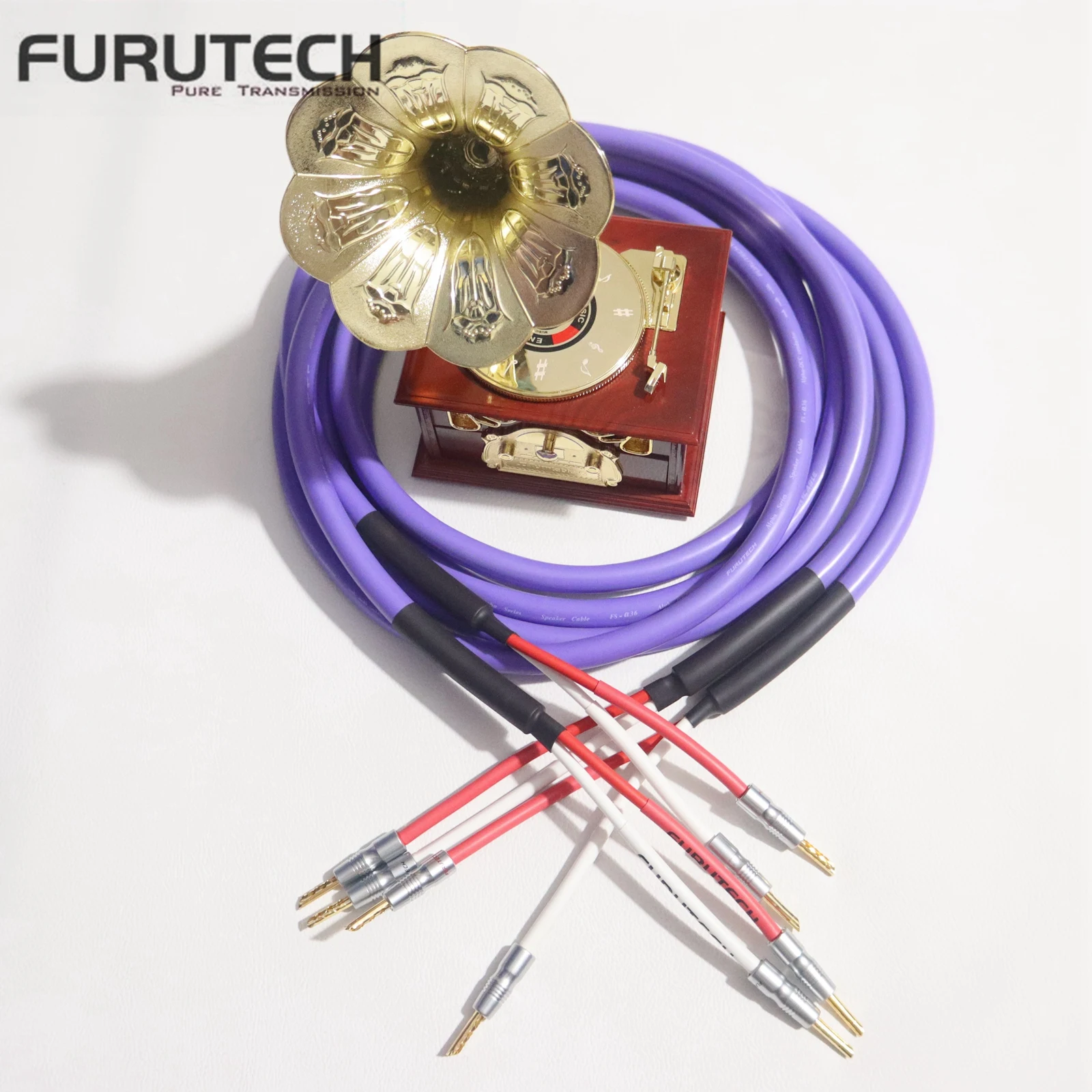 Furutech speaker cable flagship model FS-α36 Alpha-OCC audiophile HIFI audio amplifier upgrade cable with original banana plug